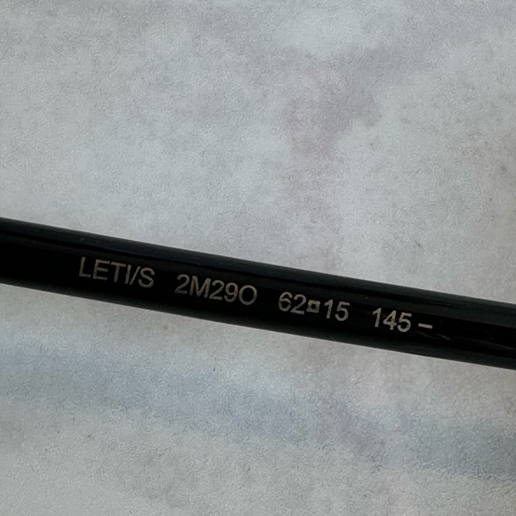 Jimmy Choo LETI/S 2M2 Black Gold Glitter
Women Sunglasses Authentic New - Picture 13 of 15